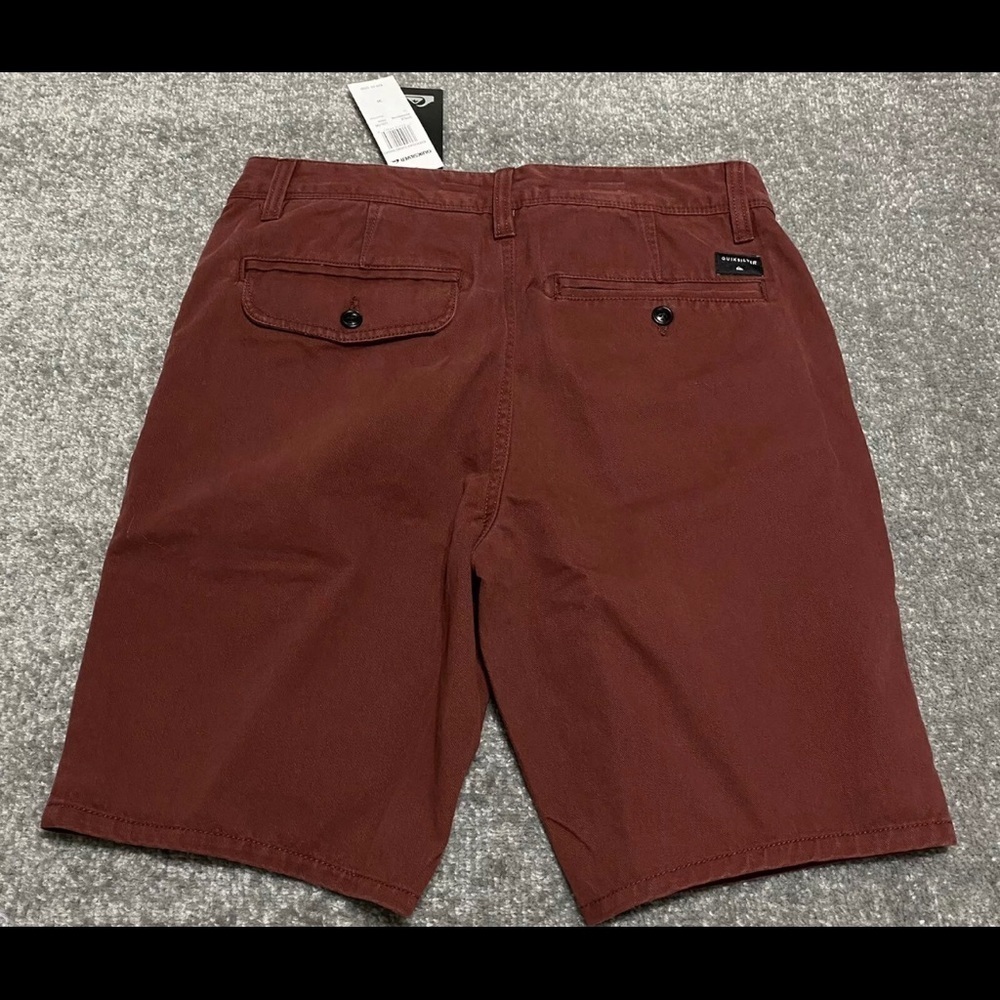 Quiksilver Men’s 30 Everyday Chino Shorts Red Straight Fit Cotton NWT - Picture 5 of 6